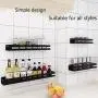 Spice Rack Wall Mount Single Stainless Steel Shelf Organizer Tray Holder With Protection Railing Herb Jar Container For Kitchen Pantry Bathrooms Cupboard Cabinet Storage (Size : 50cm) Spice Rack Wall Mount Single Stainless Steel Shelf Organizer Tray Holder With Protection Railing Herb Jar Container For Kitchen Pantry Bathrooms Cupboard Cabinet Storage (Size : 50cm)