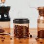 YTF-Coffee sealed cans, plastic candy moisture-proof storage cans, stackable milk powder storage cans 2 sets
