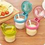 Kitchen Food Storage Jar Airtight Food Storage Kitchen Glass Jar Moisture-Proof Home Multi-Purpose Jam Bottle Cruet Pink Cruet Jar Glass