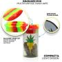 Stash Jar by GnarJars - Smell Proof Container, Airtight Jar, Heady Glass - two part lid doubles as extra storage with 10ft premium hemp wick.