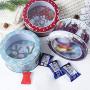 Gift Boxes 5Piece Children Christmas Gifts Iron Storage Jar Tin Box Decor Candy Box Bucket Decoration For Home Supplies Creative Arts Craft Diy Red 14X7Cm