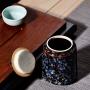 New Retra Ceramic Tea Storage Box Tea Jars Home Decor Candy Jars Storage Container 8.511.5Cm Spices Storage Box 1Pcs,Yaobianhong