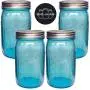 Ball Mason Jars 32 oz Wide Mouth Aqua Blue Colored Glass Bundle with Non Slip Jar Opener- Set of 4 Quart Size Mason Jars - Canning Glass Jars with Lids and Bands Ball Mason Jars 32 oz Wide Mouth Aqua Blue Colored Glass Bundle with Non Slip Jar Opener- Set of 4 Quart Size Mason Jars - Canning Glass Jars with Lids and Bands