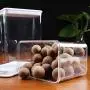 Tree House Sealed Food Box with lid, Square Plastic Storage Jars Versatile Durable Food canisters Clear Leakproof Preserving Jars Herbs Pot Pack of 3-C 1800mlx3 Tree House Sealed Food Box with lid, Square Plastic Storage Jars Versatile Durable Food canisters Clear Leakproof Preserving Jars Herbs Pot Pack of 3-C 1800mlx3