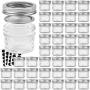 VERONES Mason Jars Canning Jars, 4 OZ Jelly Jars With Regular Lids, Ideal for Jam, Honey, Wedding Favors, Shower Favors, Baby Foods, DIY Magnetic Spice Jars, 40 PACK