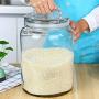Glass Sealed Jars, Kitchen Household Grain Storage Tanks, Storage Rice/Flour/Oatmeal/Beans