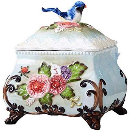 Food Storage Containers with Lids Airtight Bpa Free Large, Ceramic Pottery Cereal Containers Canister Cookie Jar for Kitchen Pantry Organization Candy Bulk, 2.5L