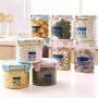 Yl Ly Food Storage Kitchen Plastic Fresh-Keeping Sealed Cans Milk Powder Cans Grain Storage Jars Home Snack Food Storage Box Light Blue 600Ml Two Sets