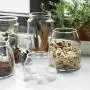 Bouteilles et bocaux en verre trempé pour le rangement de la cuisine, transparents, contenants en verre pour thé, fruits secs - Différentes tailles Bouteilles et bocaux en verre trempé pour le rangement de la cuisine, transparents, contenants en verre pour thé, fruits secs - Différentes tailles