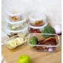 Bayco Glass Storage Containers with Lids, 9 Sets Glass Meal Prep Containers Airtight, Glass Food Storage Containers, Glass Containers for Food Storage with Lids - BPA-Free & FDA Approved & Leak Proof