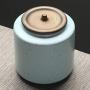 Shelf Floating Tea Storage Jar Classic Matte Ceramics Rust Storage Tank.