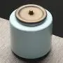 Shelf Floating Tea Storage Jar Classic Matte Ceramics Rust Storage Tank. Shelf Floating Tea Storage Jar Classic Matte Ceramics Rust Storage Tank.
