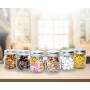 Golden Spoon Mason Jars, With Regular Lids, and Lids for Drinking, (Set of 6) (4 oz)