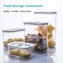 Food Storage Containers Plastic with Lids Airtight Bpa Free Large, Cereal Storage Containers Dispenser Cookie Jar for Kitchen Pantry Organization Canister Candy Bulk, 450mL/1L/1.5L/2L (Size : 1.5L)