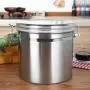 Stainless Steel Round Shape Thicken Sealed Can Nut Tea Buckle Storage Jar,60Ml