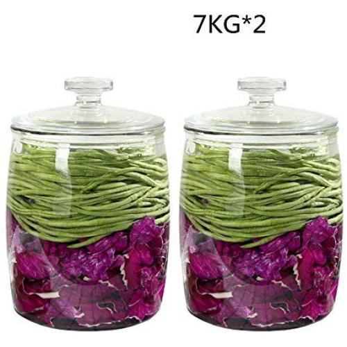 Glasbehälter, luftdicht, Küchen-Lebensmittelbehälter, zum Lagern von Müsli/Nudeln/Haferflocken/Kimchi