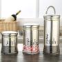 Kitchen Sticker - Stainless Steel Seasoning Storage Bottles Jars Home Storage Organization Accessories Kitchen Glass Spice Bottle