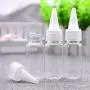 6 STÜCKE 15ml/0.5oz Leere Wiederbefüllbare Klare Kunststoff-Kappenflasche Behältnis für Make-up Kosmetik Proben Lagerung Tragbare Reiseflasche für Lotion, Ätherische Öle, Toner Flüssigkeit