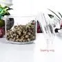 Small Acrylic Storage Jar, Airtight Lid with Silicon Sealing Ring | Perfect Canister for Sugar, Salt, Tea, Spices, Herbs, Condiments | 400ML/13.7OZ