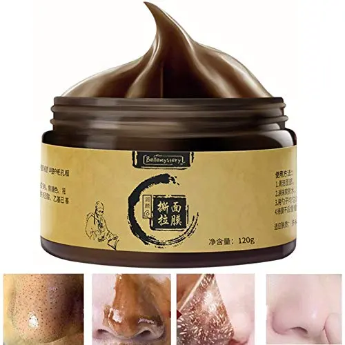 Maske zur Entfernung von Mitessern, Abschmelzende Maske mit Kräutern und Ginseng, Peeling-Maske zur Tiefenreinigung für Gesicht, Reinigungs- und Tiefenreinigungsmaske für alle Hauttypen, 120g