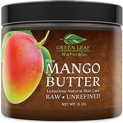 Mango Butter - Raw Unrefined - 100% Pure for Hair and Skin - Smooth and Creamy for DIY Recipes (8 oz)