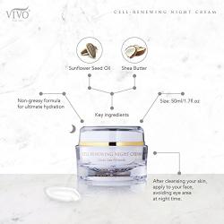 Vivo Per Lei Cell Renewal Night Cream, Get Intense Results with Gentle Non-Greasy Formulas, 1.7 Fl. Oz., Pack of 2