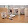 Kitchen Craft Apple Farm Hand-Finished Sally Sheep Ceramic Airtight Storage Jar, 10.5 x 17.5 cm (4" x 7") - Cream/Green, 10.5 x 10.5 x 17.5 cm, Multi-Colour