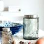 YL LY Retro Style Gray Glass 304 Stainless Steel Cover Sealed Cans Snack Cans Tea Cans Kitchen Storage Tanks Nordic Wind Gray Large