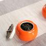 Shape Persimmon Tea Box Creative Porcelain Tea Storage Jar Small Green Tea Sealed Cans Portable Food Canister Spice Storage Tank Condiment bottles (Color : Persimmon box)