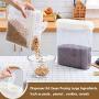 Kitchen Food Storage Jar Airtight Food Storage Plastic Kitchen Food Case Cereal Grain Bean Rice Storage Container Boxes (Size : L)