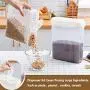 Kitchen Food Storage Jar Airtight Food Storage Plastic Kitchen Food Case Cereal Grain Bean Rice Storage Container Boxes (Size : L)