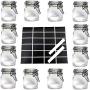 TNKML Mini Glass Clip Top Spice Storage Preserving Jars Jam Container Food Canisters Herbs Pot (Clear)