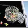 Glas Jar Transparent Süßigkeiten Snack Glasbehälter Kristall Lagerbehälter Trocken Tee Zylinder Küchen Lagerbehälter Hochzeitsdekorationsflasche, 3
