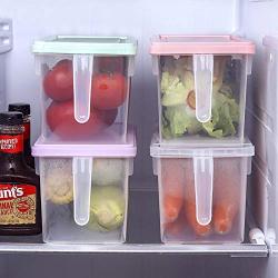 Yl Ly Food Storage Refrigerator Storage Box With Handle Kitchen Food Storage Box Sealed Jar Storage Tank Storage Tank Plastic Single Large (Transparent Color)