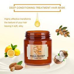 PURC Hair Treatment Mask, 120ML Magical Hair Mask 5 Seconds Repairs Damage Hair Root Hair Tonic Keratin Hair & Scalp Treatment