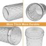 Wide Mouth Mason Jars With Lids, Accguan 16oz Airtight Glass Jars for Food Storage, Clear Mason Jars Ideal for Dry Food, Peanut Butter, Coffee Bean and Jam Storage, Set of 12