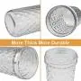 Wide Mouth Mason Jars With Lids, Accguan 16oz Airtight Glass Jars for Food Storage, Clear Mason Jars Ideal for Dry Food, Peanut Butter, Coffee Bean and Jam Storage, Set of 12