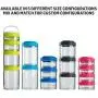 BlenderBottle C00301 GoStak Twist n Lock Storage Jars, 4-Piece Starter Pak, Black BlenderBottle C00301 GoStak Twist n Lock Storage Jars, 4-Piece Starter Pak, Black