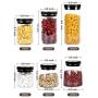 High Borosilicate Heat Resistant Glass Mason Jars Canning Glass Jars Glass Smoothies Jars with Lids for Drinking and Storage Reusable Container for Juice Milk Bulk Food Coffee (Size : 750ml)