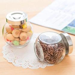 HOBULL Kitchen Storage Jar for Candy Glass Food Storage Container Candy Storage, Coffee Beans, Pet Food, Cookies, Dry Food Storage, Swear Jar and More
