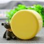 6PCS 100ml 3.5oz Empty Plastic Face Cream Eye Shadow Jar Container Pot Lip Balm Lotion Sample Cosmetic Jars Bottle Case Holder With Inner Pad For Storage Make Up (Yellow)