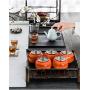 Ceramic Ashtray,Persimmon Decorative Boxes Kaki Food Bins Canisters Portable Tea Cans Jewelry Box Candy Storage Organization Sets Cookie Jars Canisters 60g Mini Gift Xmas (double)