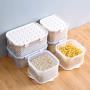 PPLK Transparent Plastic Sealed Cans Milk Powder Cans Bottles Food Cans Grain Storage Boxes Storage Tanks,Grayishblue,M