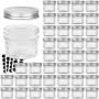 VERONES Mason Jars Canning Jars, 4 OZ Jelly Jars With One Piece Regular Lids, Ideal for Jam, Honey, Wedding Shower Favors, Baby Foods, DIY Magnetic Spice Jars, 40 PACK