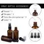 2oz Amber Glass Spray Bottles for Essential Oils, Small Empty Spray Bottle, Fine Mist Spray, Set of 3 2oz Amber Glass Spray Bottles for Essential Oils, Small Empty Spray Bottle, Fine Mist Spray, Set of 3