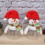 Artibetter 5pcs Christmas Candy Jars Christms Favor Boxes with Snowman Doll Christmas Food Storage Container for Cookies