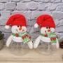 NUOBESTY 5er Weihnachtsplastik Klarsicht Glasbehälter Geschenkhalter Dose Xmas Dekoration (Arbeiter)