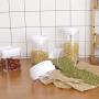 PPLK Transparent Plastic Sealed Cans Milk Powder Cans Bottles Food Cans Grain Storage Boxes Storage Tanks,White,M