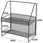 Spice Rack,2 Tier Freestanding Spice Rack,Kitchen Cabinet And Counter Shelf Organizer Kitchen & Pantry Storage Shelf For Jars, Bottles, And Cans Standing Non-Slip Modern Design