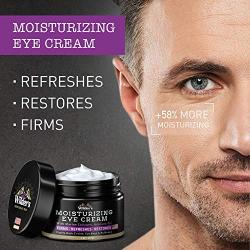 Moisturizing Mens Eye Cream - Eye Firming & Refreshing Men’s Wrinkle Cream - Made in USA - Mens Anti-Aging Cream for Dark Under-Eye Circles, Eye Bags & Puffiness - Under Eye Cream for Men 1 oz